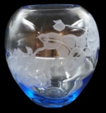 Tiffin Copen Blue Vase--6 7/8