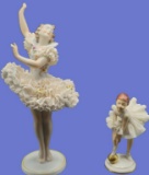 (2) Porcelain Ballerina Figurines: HS