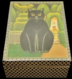 Vintage Department 56 Classical Cats Wood Lacquer