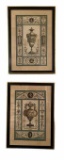 (2) Old Framed Engravings by Pergolesi--