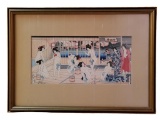 Japanese Wood Block Print from the Ukiyo-e Art