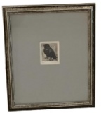 Framed, Matted, and Signed Art Titled “Bird” by