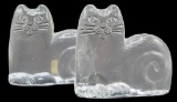 Pair of Royal Krona Sweden Cat Bookends
