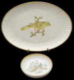 (2) Handpainted Porcelain Plates: Rosenthal,
