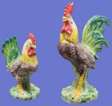 (2) Japanese Ceramic Roosters by Napco--9