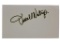 Darrell Waltrip Autograph  7 ½ x 4 ½