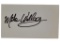 Mike Wallace Autograph on 7 ½ x 4 ½ White Stock