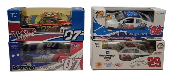 (4) AA Motorsports Authentics 64 Scale Die Cast