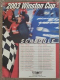 18 x 24 2003 Winston Cup Schedule -