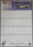 24 x 35 ½ – NAPA '99 Racing Schedule –