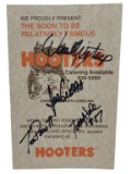 5 ½ x 8 ½ Information Card – Hooters -