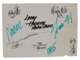 NASCAR Autographs on 8x6