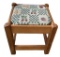Small Upholstered Stool-12” Square, 12” Tall
