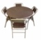 Round Card Table and (4) Chairs