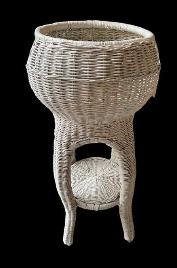Wicker Plant Stand--11 1/2" Diameter, 28" High