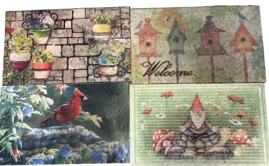 (4) Outdoor Door Mats