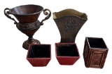 Assorted Decorative Planters for Faux