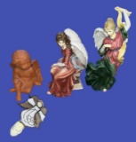 Assorted Angel Figurines and Plug In