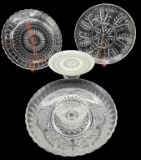 Assorted Glass: Cake Plate, Divided Dish, P