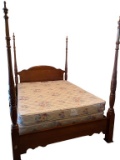 Queen-Size Four Poster Rice Bed