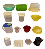 Assorted Plastic Kitchen Storage Containers, etc.