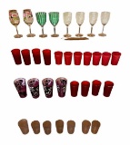 Large Assortment of Plastic Drinking Glasses