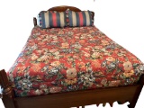 Queen Size Comforter, Dust Ruffle, (2) Pillow