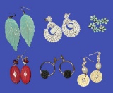 (6) Pairs of Fashion Earrings For Pierced Ears