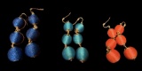 (3) Pairs of Fashion Earrings for Pierced Ears
