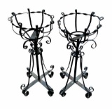 (2) Metal Plant Stands - 10