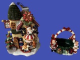 Plug In Christmas House and Candy Dish—House is
