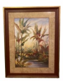 Framed and Double Matted Print—“Tropical Breeze