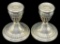 (2) Sterling Silver Candleholders with Weighted