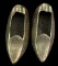 (2) Brass Shoe Ashtrays From Istanbul
