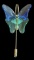 Swarovski Butterfly Stick Pin, Marked Sterling