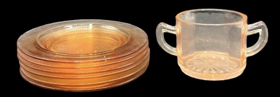 (6) Moderne by Jeannette Bread and Butter Plates
