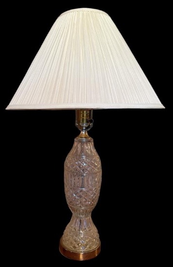 Crystal Table Lamp - 30 1/2" H to Top of Finial