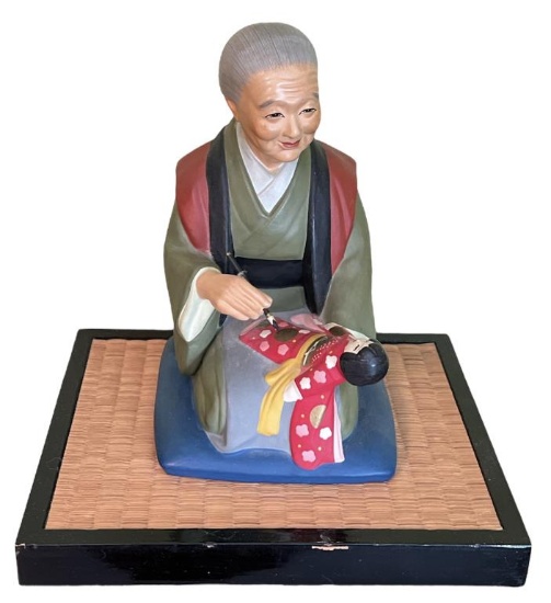 Vintage Hakata Mimasu Doll With Stand—Figure is