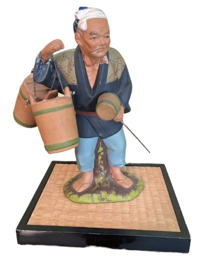 Vintage Hakata Mimasu Doll With Stand—Figure
