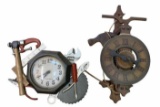 (2) Tool Themed Wall Clocks