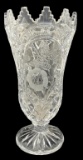 German Lead Crystal Vase—12” Tall
