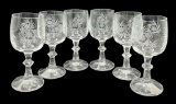 (6) Glas Von Marion “Spinning Rock” Wine Glasses
