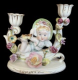 Ucagco Japan Hand Painted Porcelain Candle
