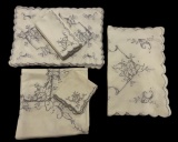 Assorted Linens:  (8) Place Mat with (8) Matching