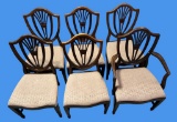 (6) Lenoir Chair Company Shield Back Dining
