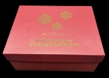 Box of (12) Danbury Mint Gold Christmas