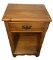 1-Drawer Pine Nightstand with Dovetail