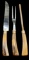 Crown Crest 3 Piece Roast Carving Set With