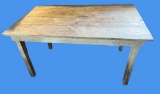Wooden Work Table 5’ x 3’, 31” H
