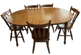 Breakfast Table and 5 Dining Chairs. Table has